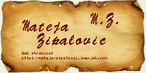 Mateja Zipalović vizit kartica